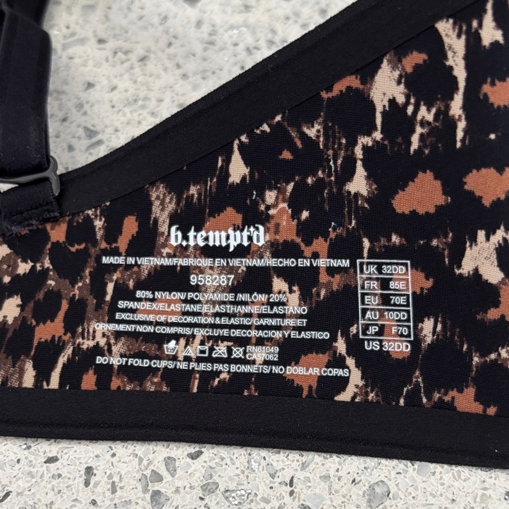 Leopard Print Push-Up Bra By - image 2